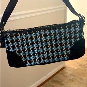 Noted blue and black coach bag like new condition